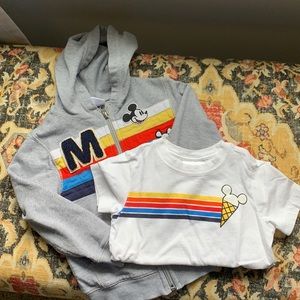 Hanna Andersson Disney Collection hoodie and shirt set size 4 (100cm)